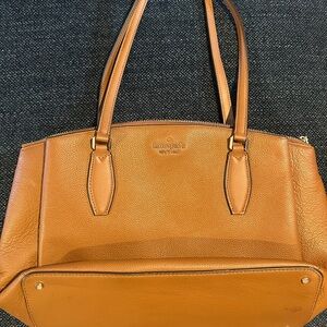 Kate Spade Tan Structured Leather Tote